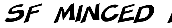 SF Minced Meat font preview